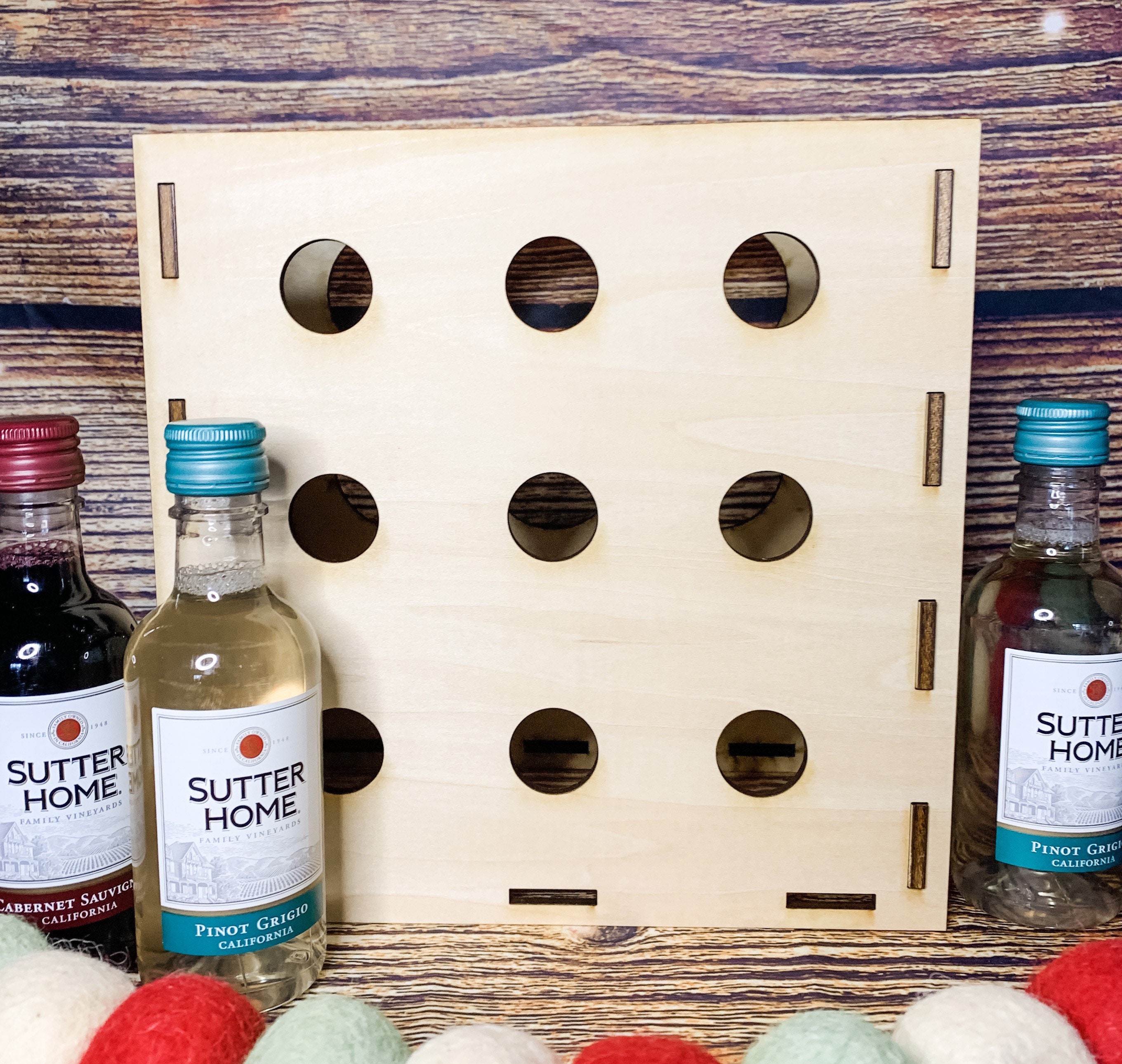 Mini Wine Bottle Gift Box unique Christmas gifts coworker Etsy