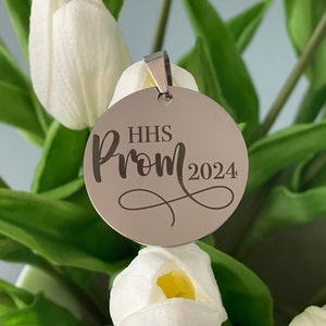 Prom Charm Flower Charm Promposal Keepsake Charm  Necklace Charm Senior gift Flower Charm Bridesmaid Gift Wedding Party Graduation Gift Idea