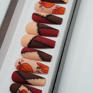 Pumpkin Patch/ Press on Nails/ Autumn nails