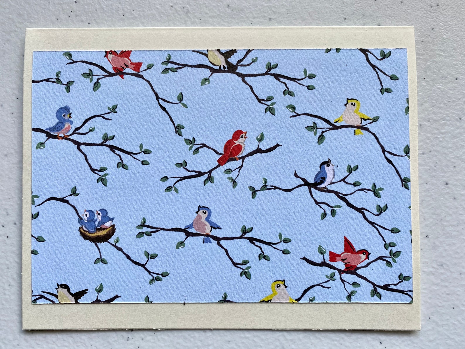 Set of 5 Handmade Bird Themed Note Cards. Bird Lover. Bird. Etsy Hong