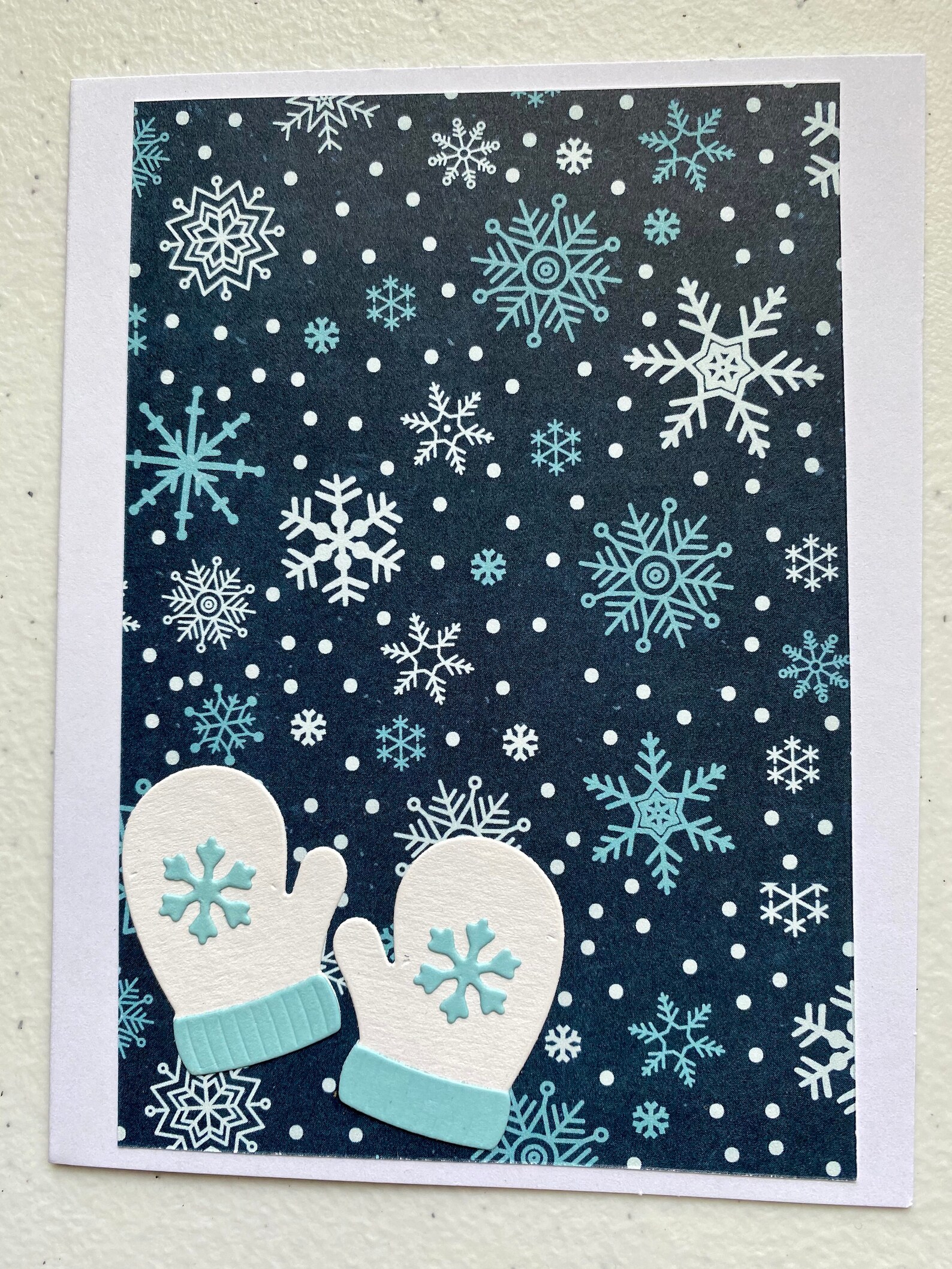 Set of 5. Handmade Note Cards. Winter. Snowmen. Snowflakes. Etsy