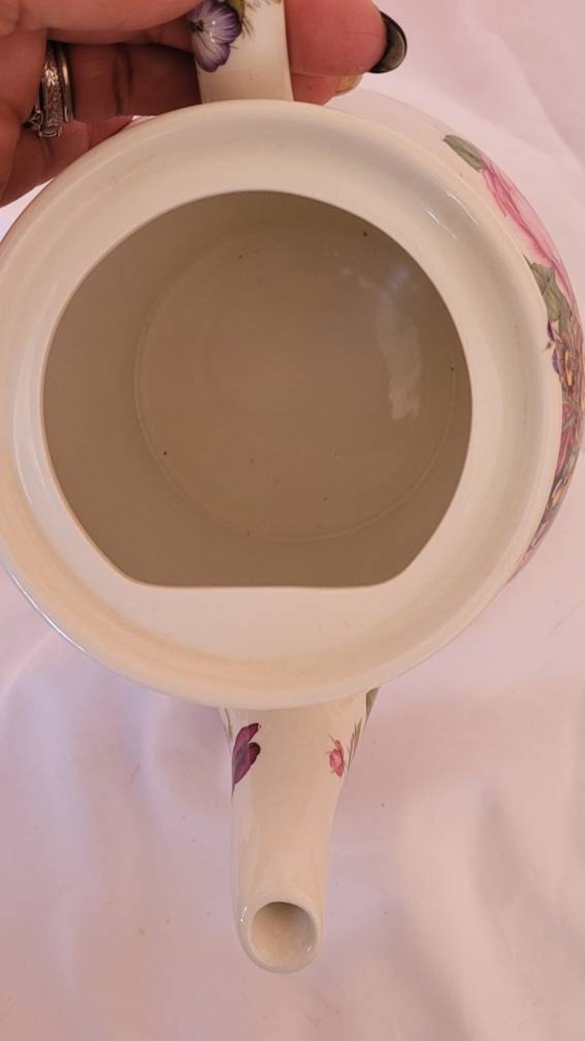 Vintage Sadler England Floral Teapot Etsy