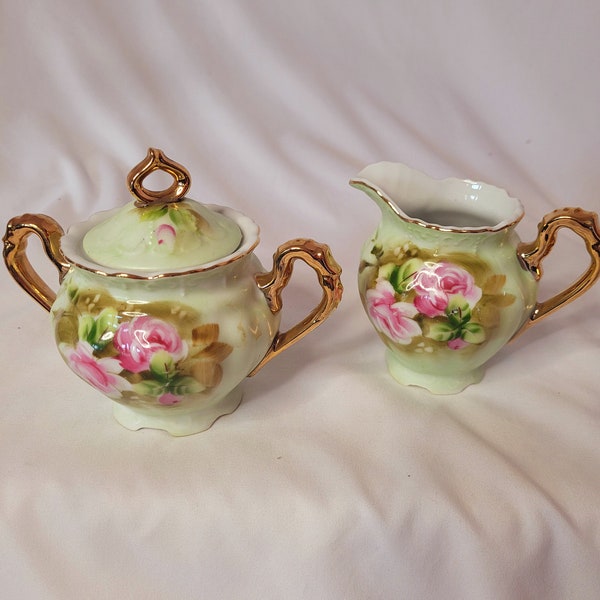 Plastic Vintage Sugar and Creamer Etsy