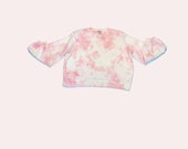 Rose Clouds Women s Custom Tie Dye Sweatshirt
