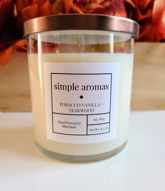 teakwood & tobacco soy candle and tobacco Teakwood & Tobacco  Standard