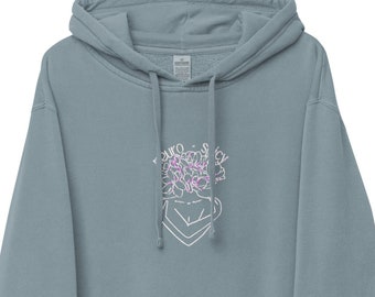 Sudadera con capucha bordada neuro-picante / Ropa de salud mental Cuello redondo / Terapeuta de terapia Trabajador social Camisa de regalo para maestros