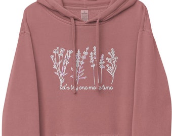 Probemos una vez más sudadera con capucha bordada / ropa de salud mental Crewneck / terapeuta de terapia trabajador social maestro camisa de regalo