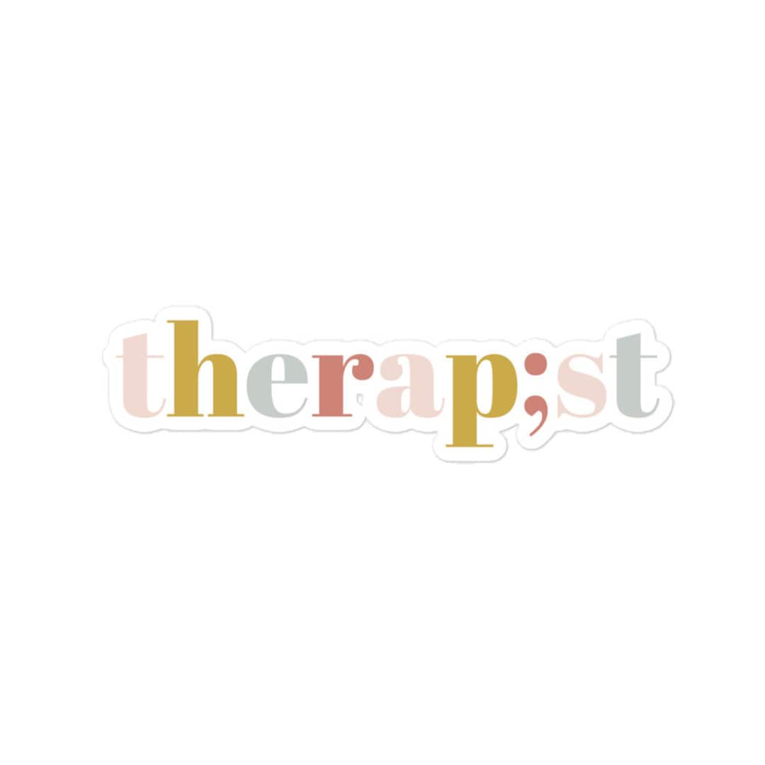 Therapist Sticker Therapist | Therap;st Sticker | Mental Health Sticker | Therapist ...