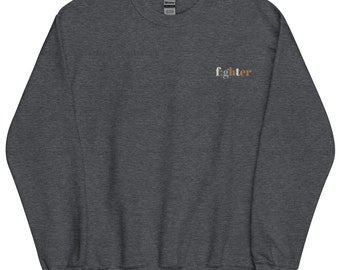 Sudadera bordada Fighter F;ghter / Terapeuta Regalo de Navidad / Trabajador Social Regalo de Cumpleaños Navideño / Psicólogo Consejero Escolar Regalo