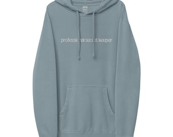 Professional Secret Keeper Embroidered Sweatshirt | vintage trendy minimalistic hoodie | therapist shirt | therapy shirt | therapist gift
