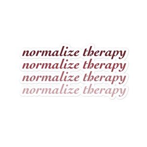 Normaliser l’autocollant de thérapie