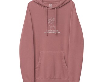 La ansiedad es crónica sudadera bordada / sudadera de bordado minimalista vintage / camisa de terapeuta / camisa de ansiedad / salud mental