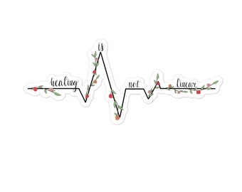 Healing is Not Linear Sticker