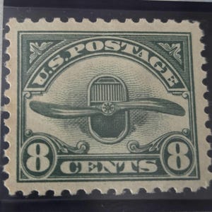 1923 rare U.S. Scott C4 8 cent airmail nicely centered vibrant   Mint Hinged