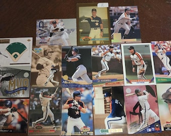 Jeff Bagwell lot of baseball cards hof rookie included Astros