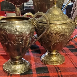 Vintage Wilcox S.P. Co.International Silver cream and sugar 3032