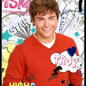 new Trends High School Musical  2 - TROY WALL POSTER high-resolution artwork  PhotoArt Gloss Poster Paper hsm Disney