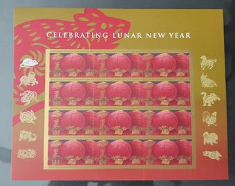 Usps U.S. 2008 Scott 4221 Celebrating Lunar New Year sheet of 12 souvenir MNH Mint 41 cent