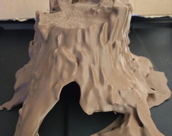 Tree trunk HIDE textured Reptile gecko beardie Leachianus spider snake frog tank habitat  3D print