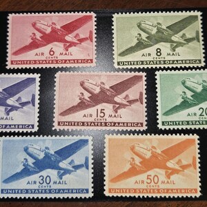 usps  scott C35-41 Airmail Tein motor transport 1941-45 Rotary press  MNH nicely centered env