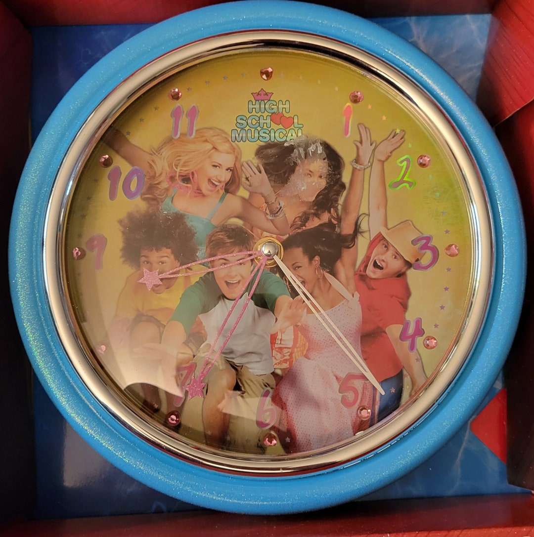 NEW Disney High School Musical CLOCK for Wall Hsm Decor Bedroom Troy Etsy