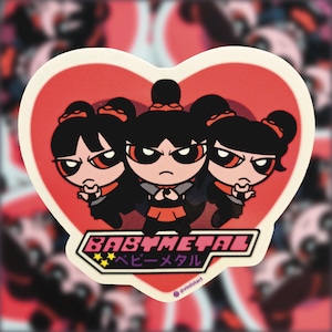 Babymetal x Power Puff Girls Parody Vinyl Sticker