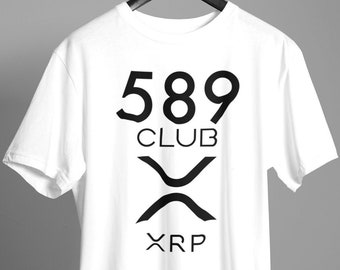 XRP Crypto T-Shirt: 589 Club Ripple Tee