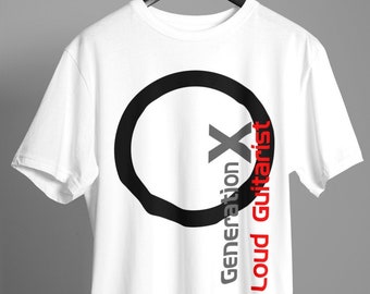 Loud Guitarist T-Shirt | Derwood Andrews Shirt | Generation X Tee