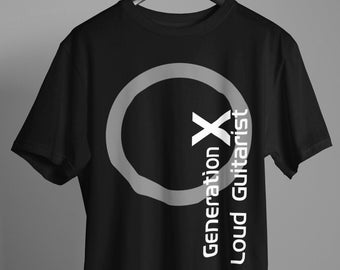 Loud Guitarist T-Shirt | Derwood Andrews Shirt | Generation X Tee