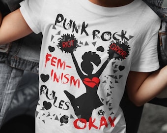 Punk Rock Feminism T-Shirt: Riot Grrrl, Girl PWR