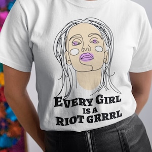 Riot Grrrl Feminist T-Shirt: Girl Power Punk Rock Clothing