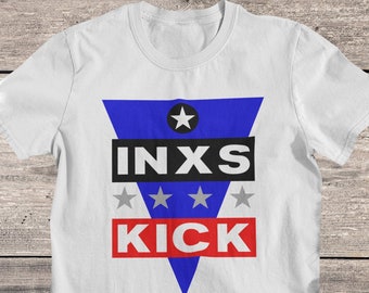 INXS Kick T-Shirt: 80s Rock Band Tee