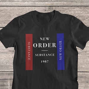 New Order T Shirt | New Order Band Shirt | New Order Substance 1987