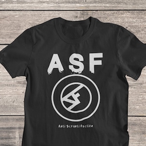 Anti Scrunti Faction T-Shirt | Queercore Shirt | Hardcore Punk Tee | Post Punk | Punk Band Tees | Punk Rock Band Clothing | Trans Feminist