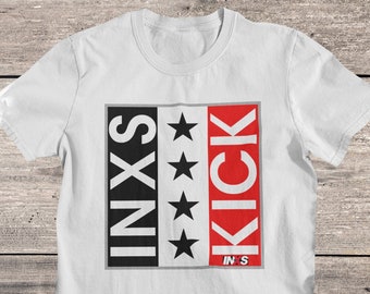 INXS Band T-Shirt: 80s Rock Music Tee