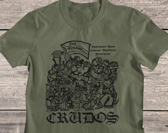 LOS CRUDOS T-shirt Punk Hardcore Infest Mk Ultra Spazz Dropdead
