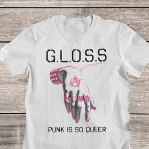G L O S S Shirt | Queercore Band Shirt | GLOSS Hardcore Punk | Post Punk | Trans Feminist Homocore