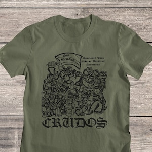 Los Crudos T-Shirt, Crudos Hardcore Punk Band Shirt, Queercore Post Punk