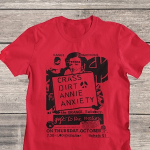 CRASS Band T-Shirt: Hardcore Punk, Post Punk