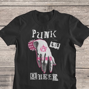Punk is So Queer T-Shirt | Queercore Shirt | Homocore T shirt | Punk Tee | Hardcore Punk | Homo | Gay Punk T-shirt