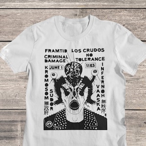 Los Crudos Hardcore Punk Band T-Shirt