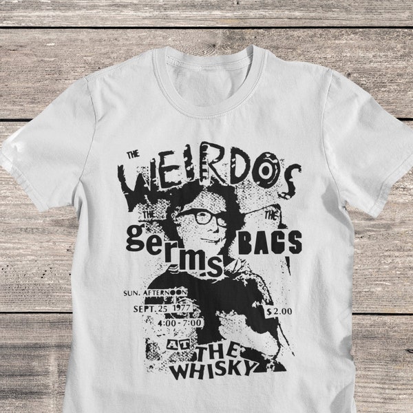 The Weirdos Punk Band Shirt | The Germs | The Bags Punk | Punk Shirt | Post Punk
