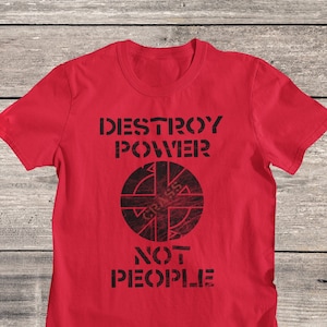 CRASS Punk Band T-Shirt: Anarchism Anti-War Tee