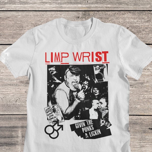 Limp Wrist Shirt | Queercore | Homocore | Hardcore Punk Band Shirt | Punk Clothing | Punk Shirt | Limp Wrist Band