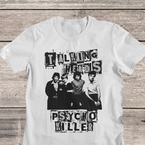 Talking Heads Shirt | Talking Heads Band T-Shirt | Talking Heads Psycho Killer Tee