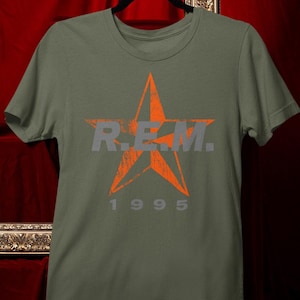 R.E.M T-Shirt | REM Band Shirt | 1980s Alternative Rock
