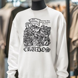 LOS CRUDOS Sweatshirt, Grindcore, Anarcho Apparel , Hardcore Punk band Merch