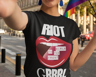 Riot Grrrl Shirt | Feminist Punk | Girls To The Front Shirt | Feminism | Protest | Equality