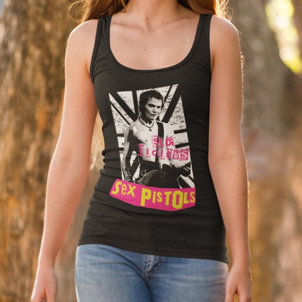 Womens Punk Tank | Sid Vicious Female Tank | Punk | Hardcore | Rock and Roll | Sex Pistols