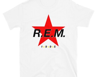 R.E.M. Band T-shirt: 1995 Star Logo REM Shirt, - Etsy